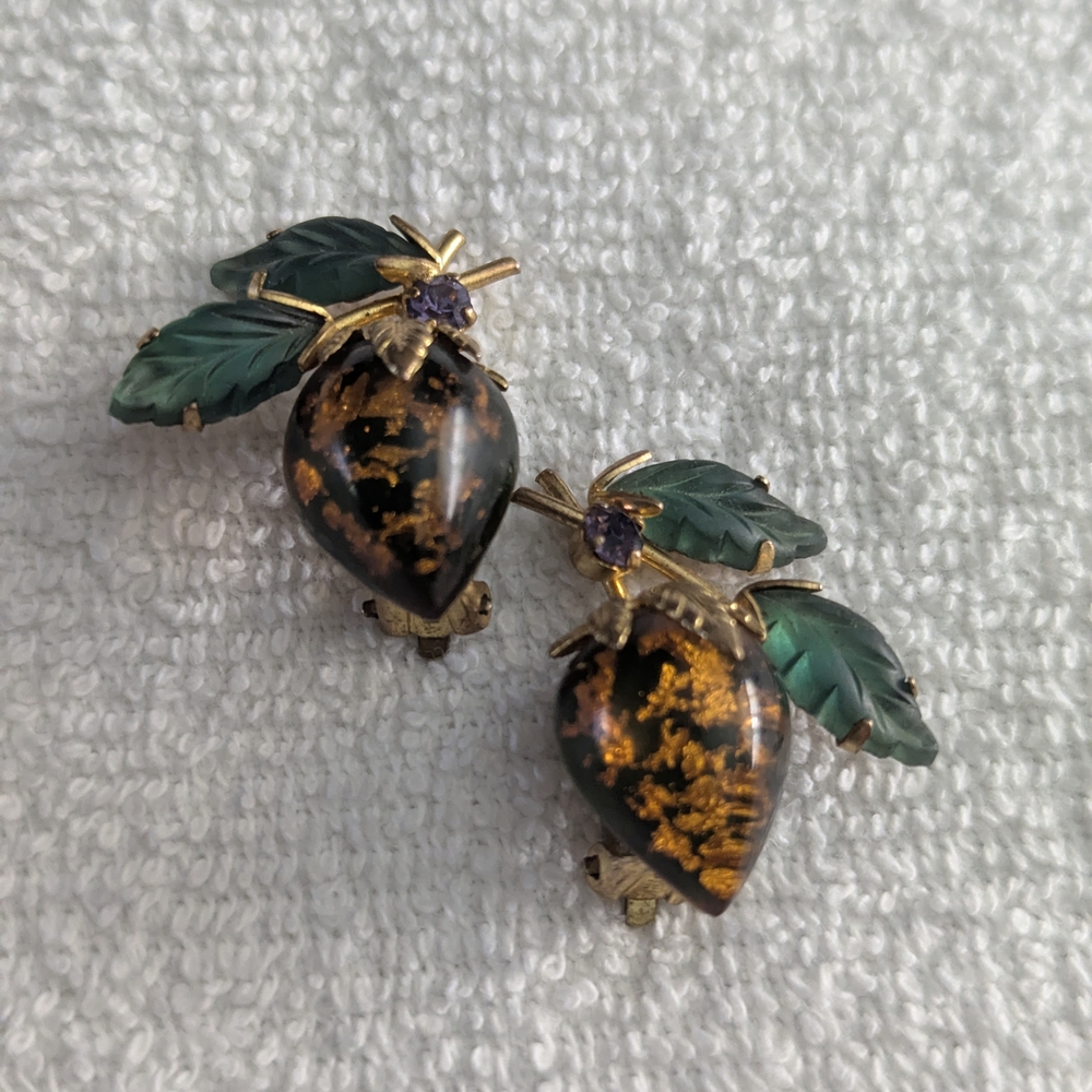 Beautiful Austrian Vintage Earrings 1940s